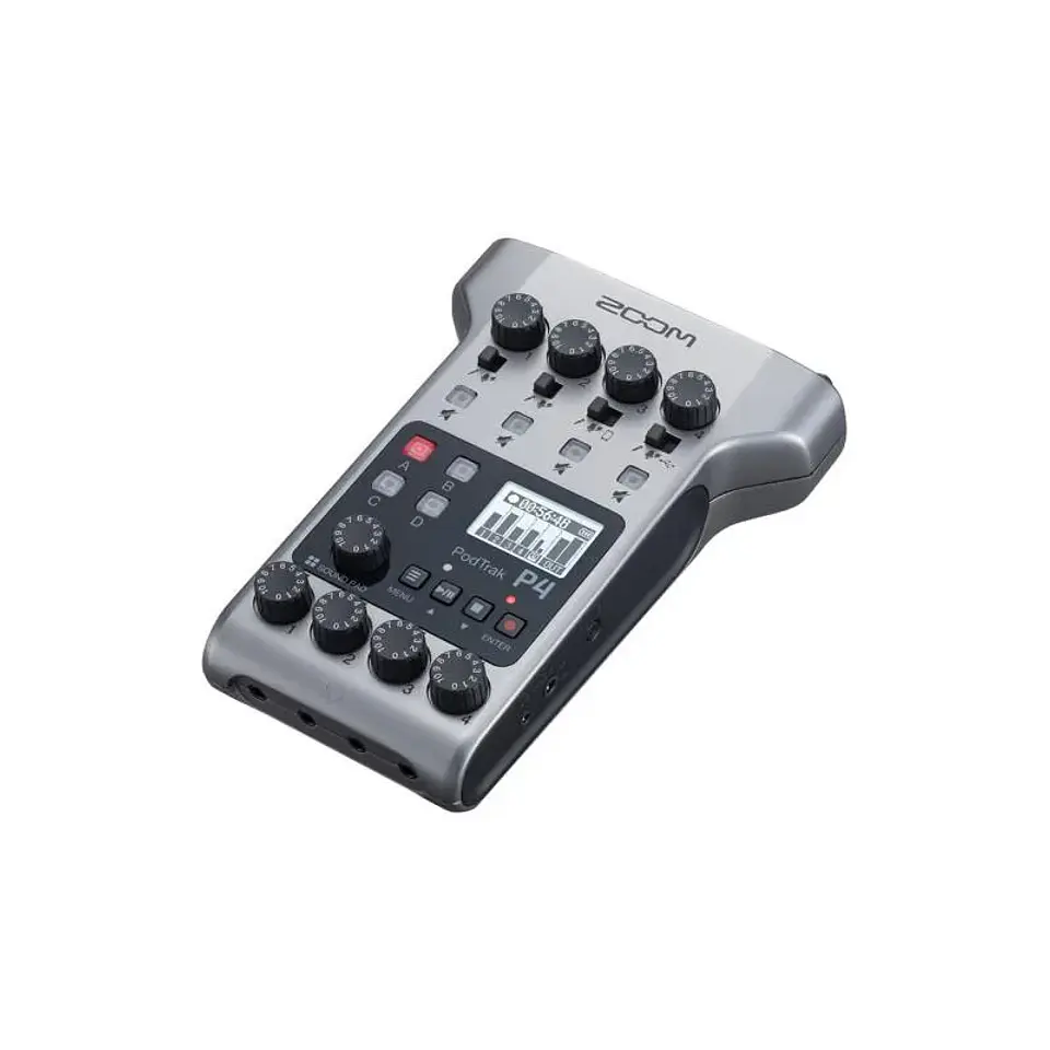 Zoom PodTrak P4 Grabador de Podcasts Multipista Portátil 3