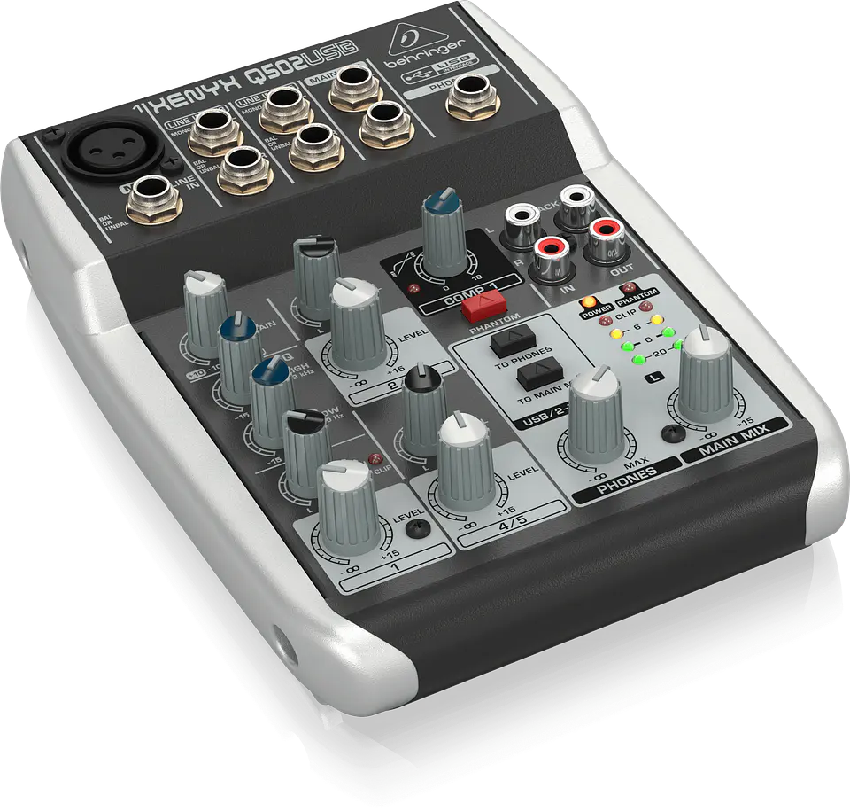Behringer Q502USB · Mezcladora USB 1