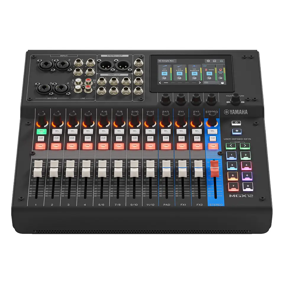 Yamaha MGX12 Black Consola Digital 18 canales 3