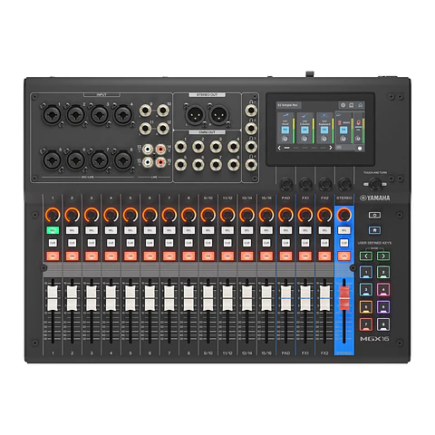Yamaha MGX16 Black Consola Digital 22 canales