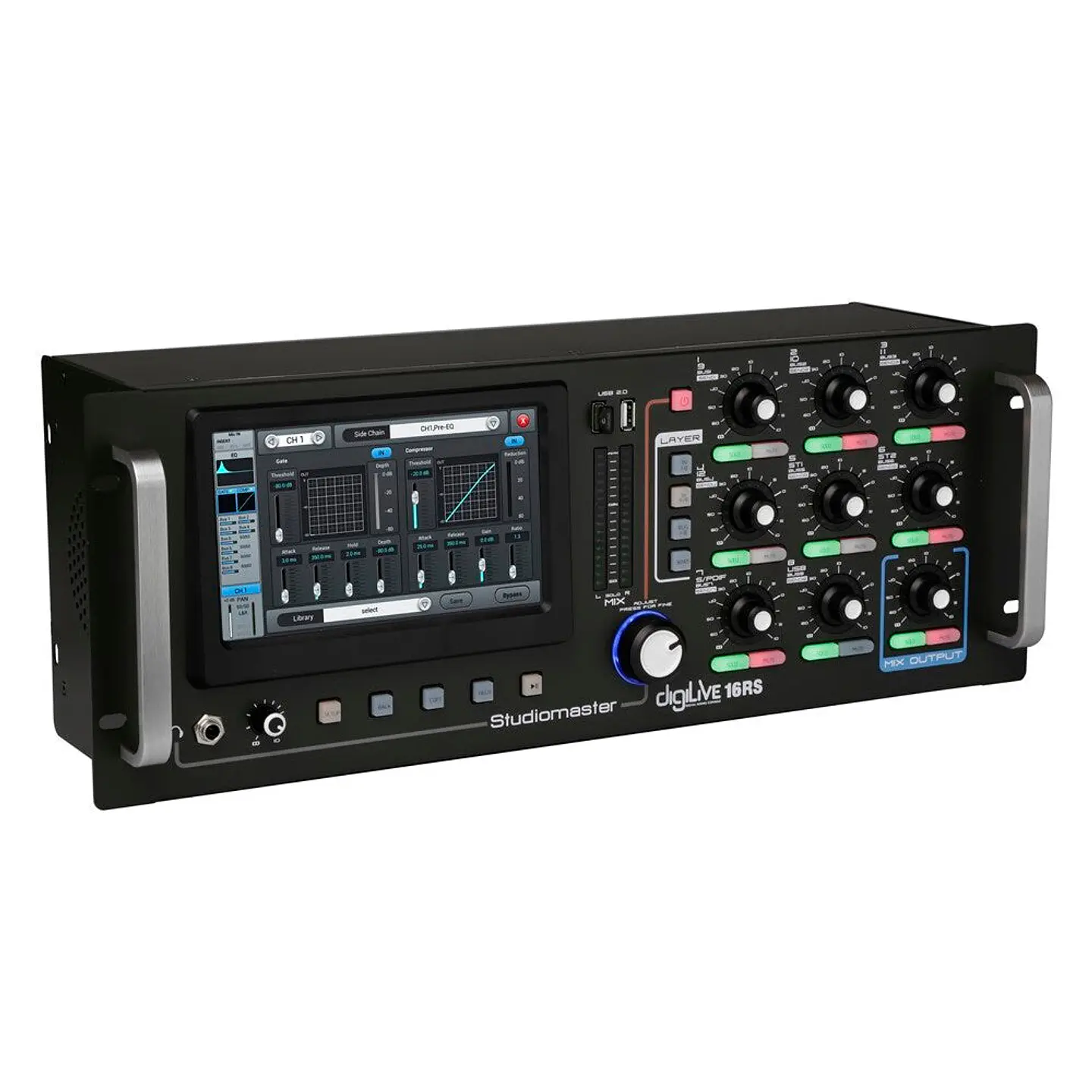 Studiomaster DIGILIVE 16RS Consola Digital de Rack pantalla tactil 2