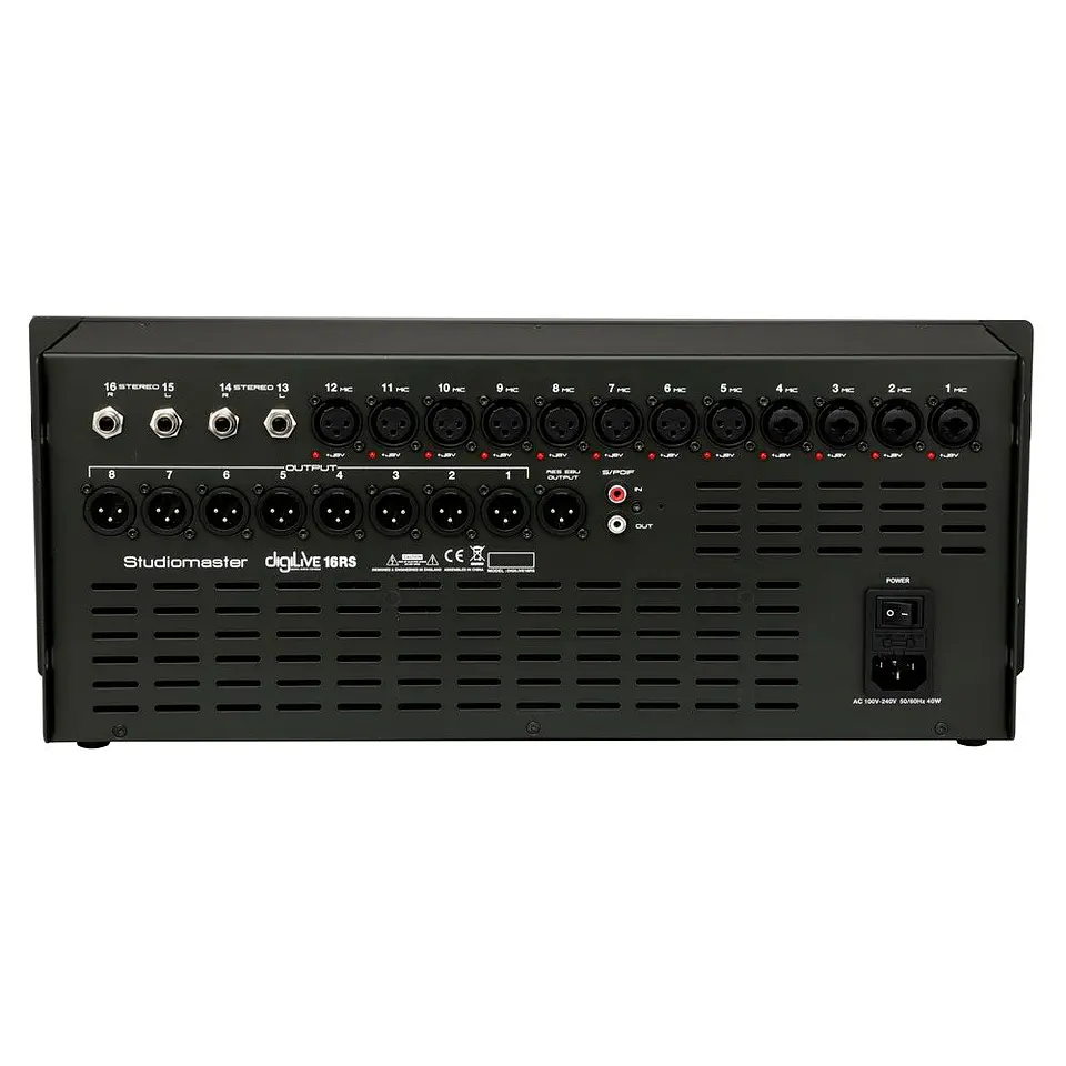 Studiomaster DIGILIVE 16RS Consola Digital de Rack pantalla tactil 3