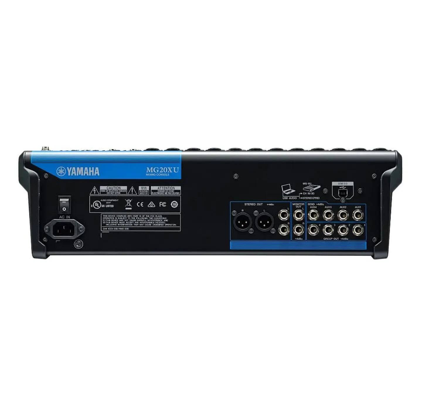 Mixer análogo de 20 canales con efectos y USB MG20XU  - Yamaha 3