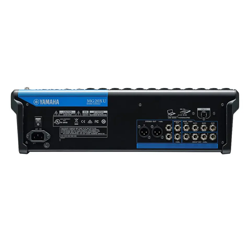 Mixer análogo de 20 canales con efectos y USB MG20XU  - Yamaha 3