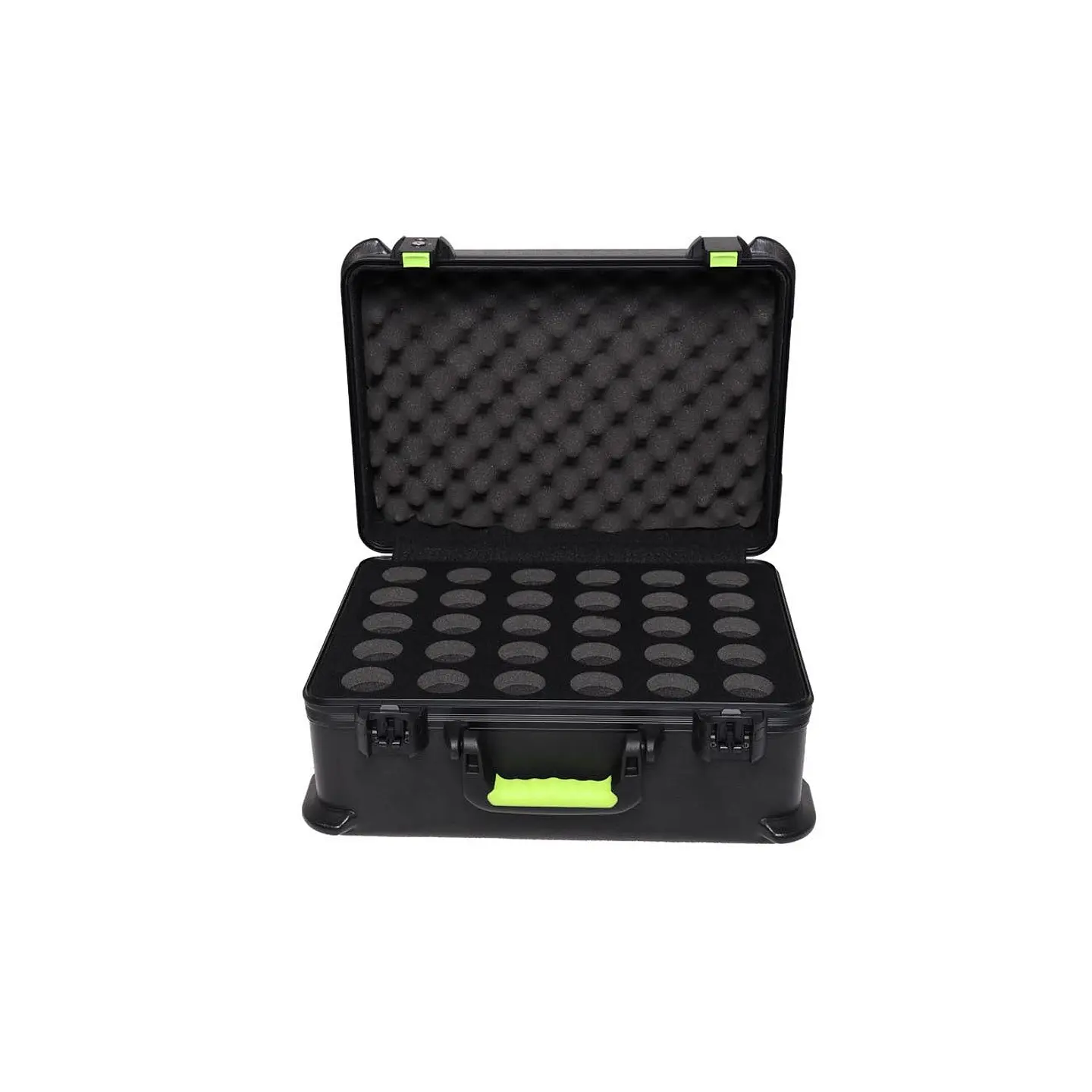Gator SH-MICCASE30 Estuche moldeado con soportes para 30 micrófonos con cable TSA 3