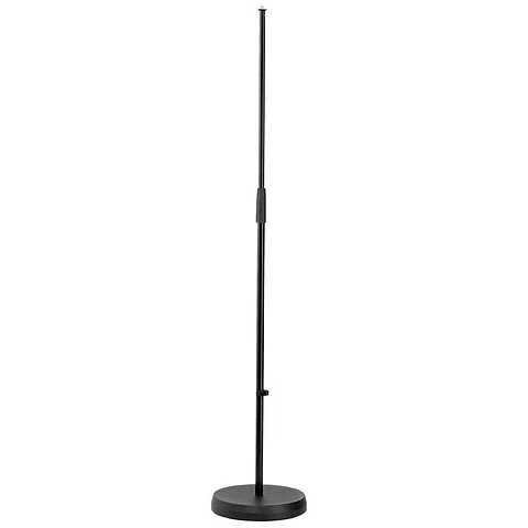 K&M 26000-500-55 Atril de Microfono recto negro base redonda