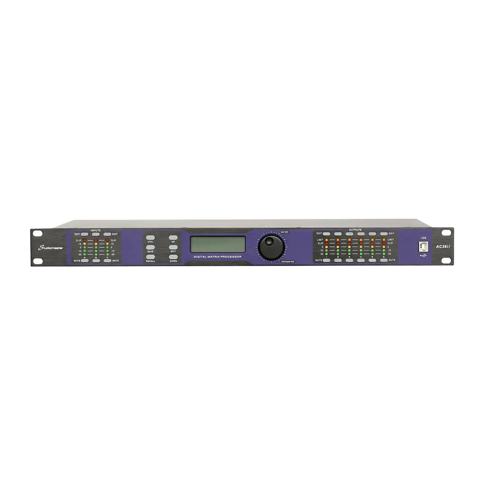 Studiomaster AC36 II Procesador Digital Multizona 3x6 1