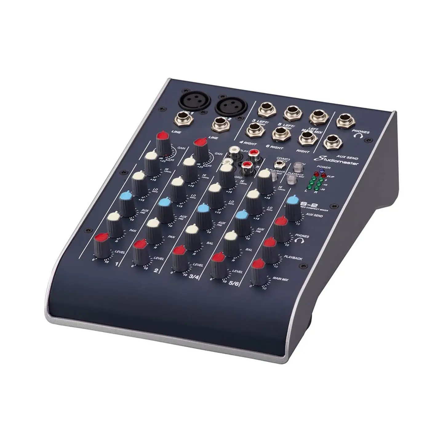Studiomaster C2S-2 2 canales XLR2 linea stereo con USB 2