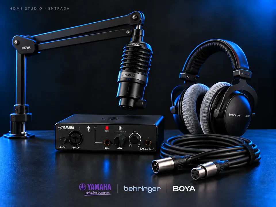 Kit Home studio Entrada · Condensador e instrumento 1