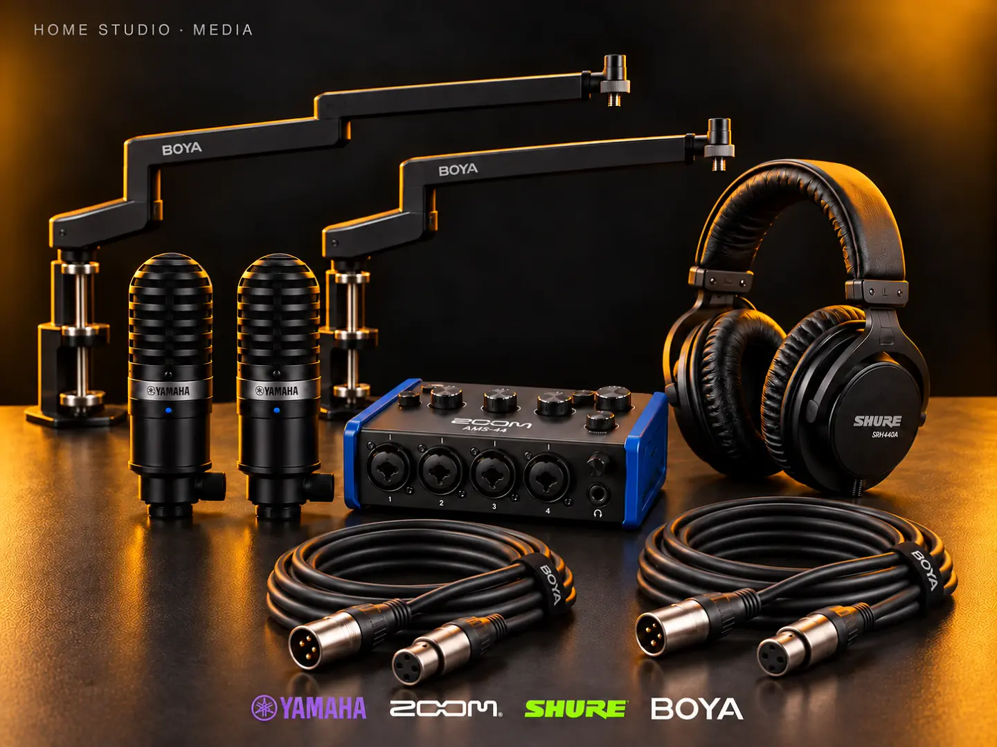 Kit Home studio Media · Grabación de cuatro fuentes 1