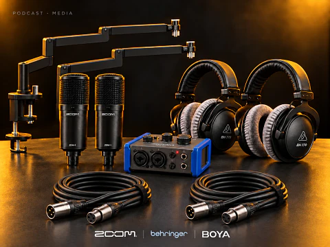 Kit Podcast Media · Entrevista de dos voces USB