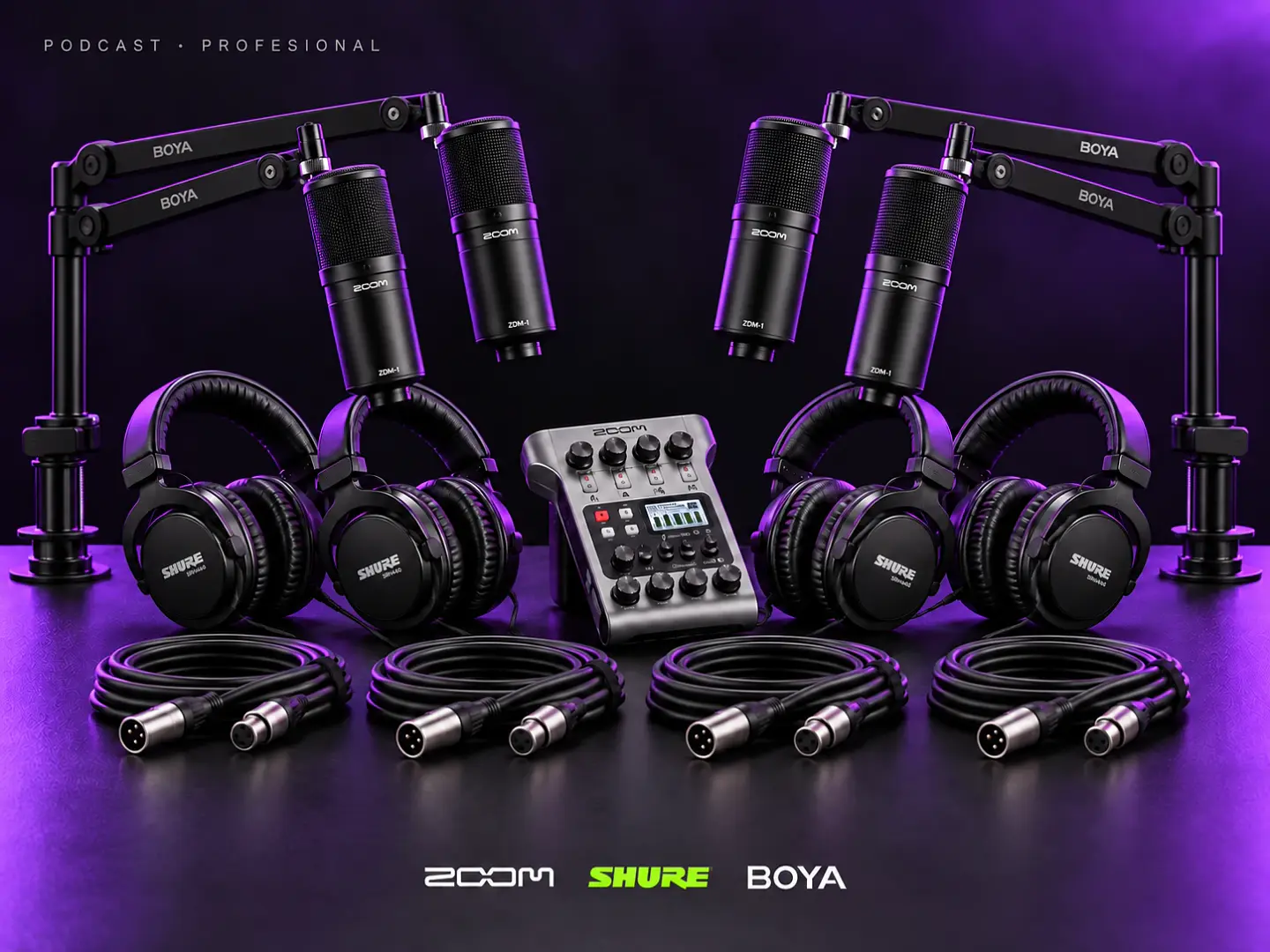 Kit Podcast Profesional · Mesa redonda de cuatro voces 1