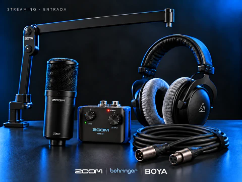 Kit Streaming Entrada · Voz XLR con loopback