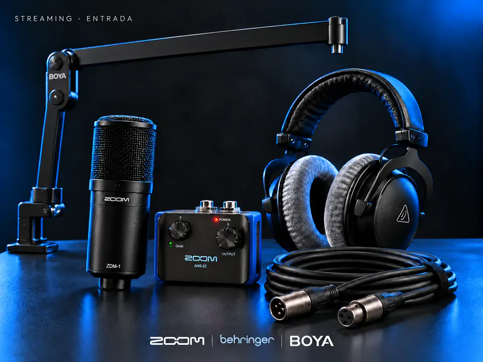 Kit Streaming Entrada · Voz XLR con loopback 1