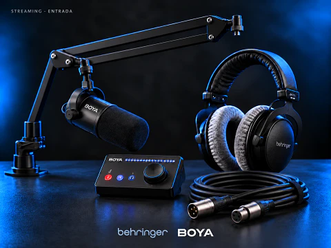 Kit Streaming Entrada · BOYA con mezcladora dedicada