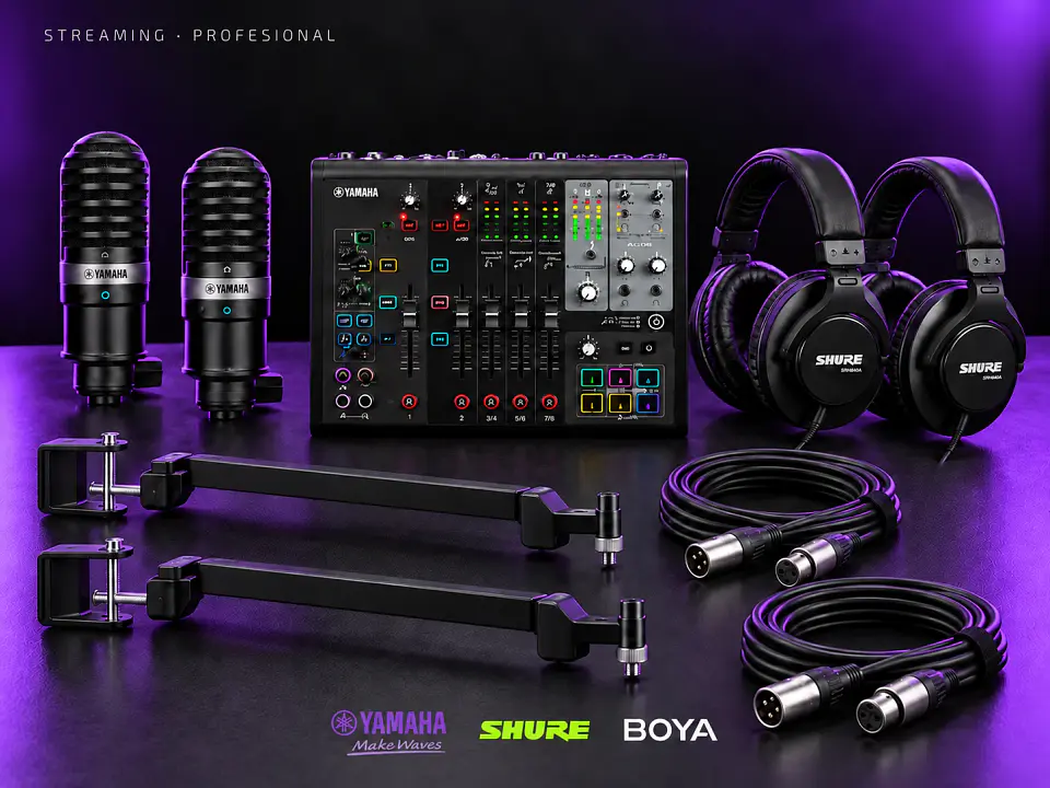 Kit Streaming Profesional · Doble voz y producción AG08 1