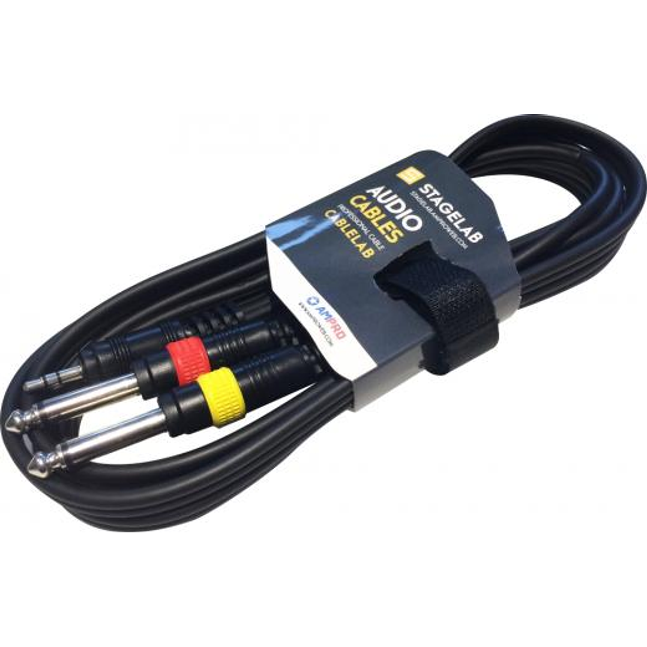 Cable Mini Plug TRS a 2 Plug TS 2 Mts Stagelab CLM-PMP2 1