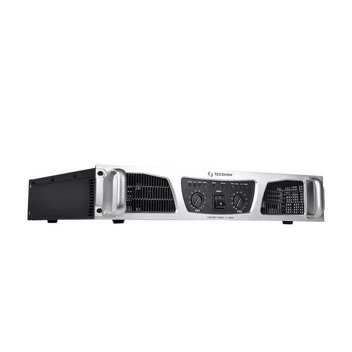 Amplificador de Potencia Tecshow C-2600 CONCERT 1300XCH. 2 Ohms 1