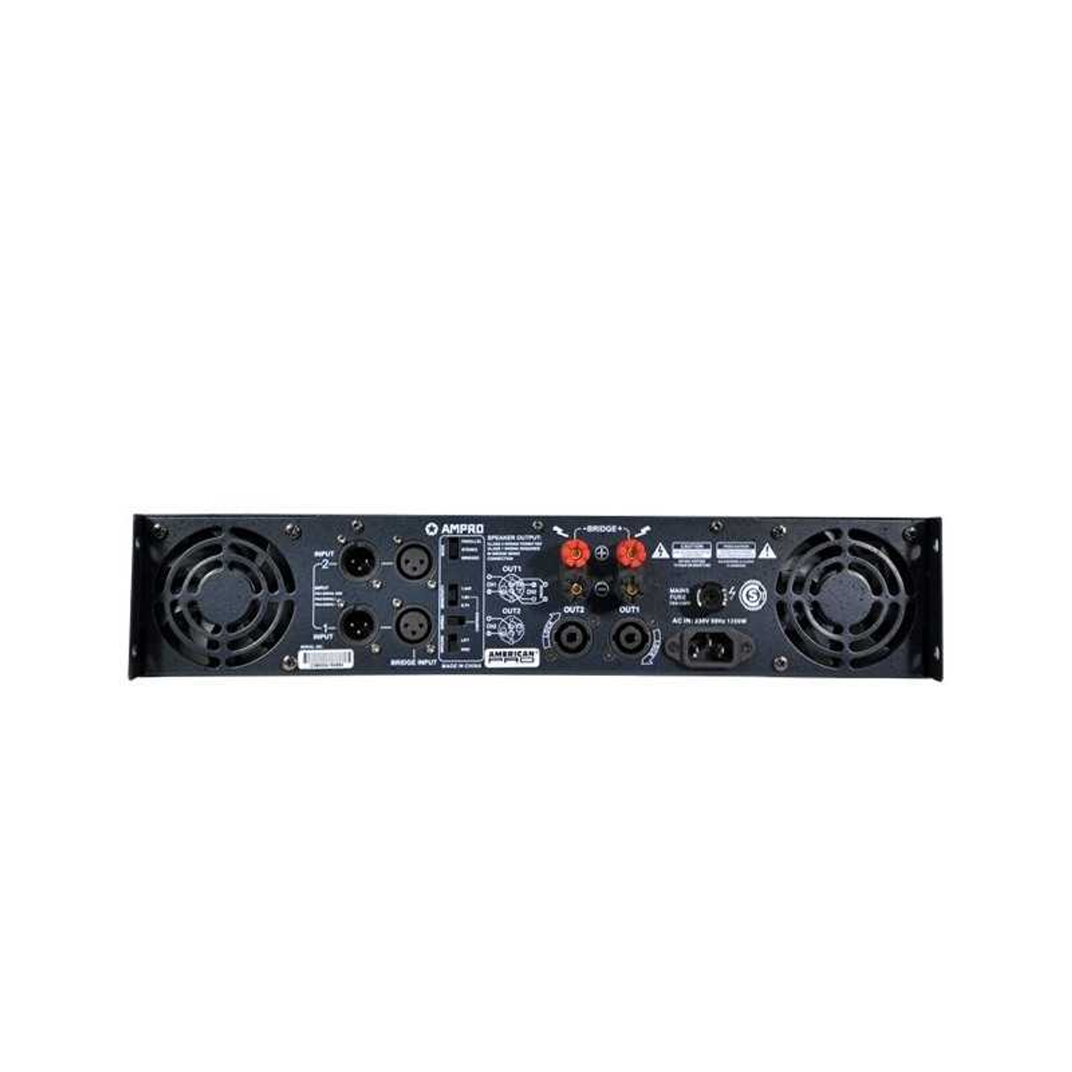Amplificador de Potencia Tecshow C-2600 CONCERT 1300XCH. 2 Ohms 4