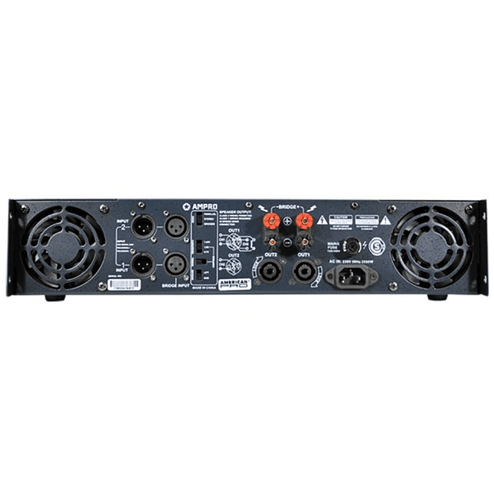 Amplificador de Potencia Tecshow C-3600 CONCERT 1800XCH. 2 Ohms 3