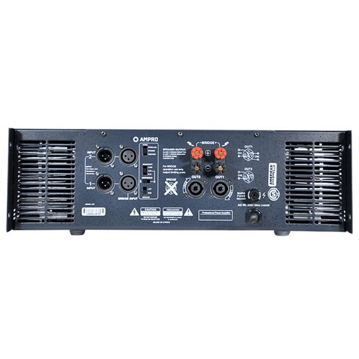 Amplificador de Potencia Tecshow C-4800 CONCERT 2400XCH. 2 Ohms 3