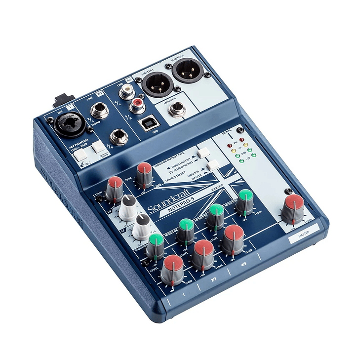 CONSOLA CON INTERFAZ USB SOUNDCRAFT NOTEPAD 5 1