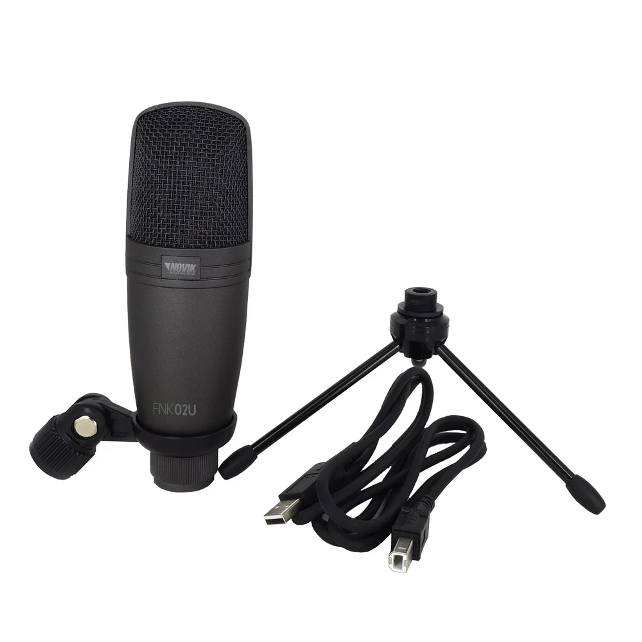 MICROFONO DE ESTUDIO CONDENSADOR NOVIK FNK 02U 4