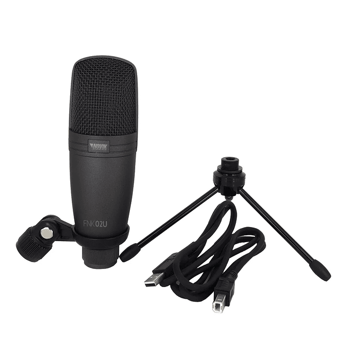 MICROFONO DE ESTUDIO CONDENSADOR NOVIK FNK 02U 4