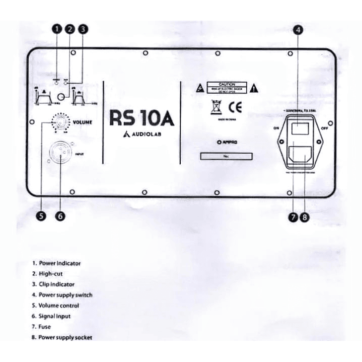 AUDIOLAB RS-10A SUB BAJO ACTIVO 10″ 2