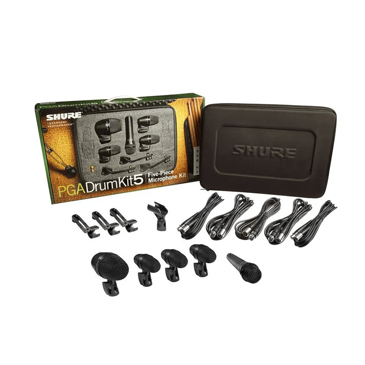 Pack de micrófonos para batería Shure PGADRUMKIT5 - 5 piezas 1