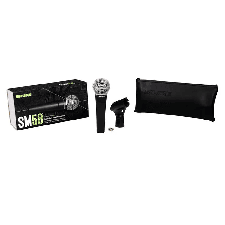 Micrófono dinámico vocal Shure SM58 con cable XLR 2