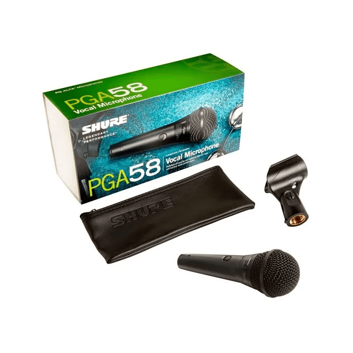 Micrófono Vocal Shure PGA58-LC - cardioide 2