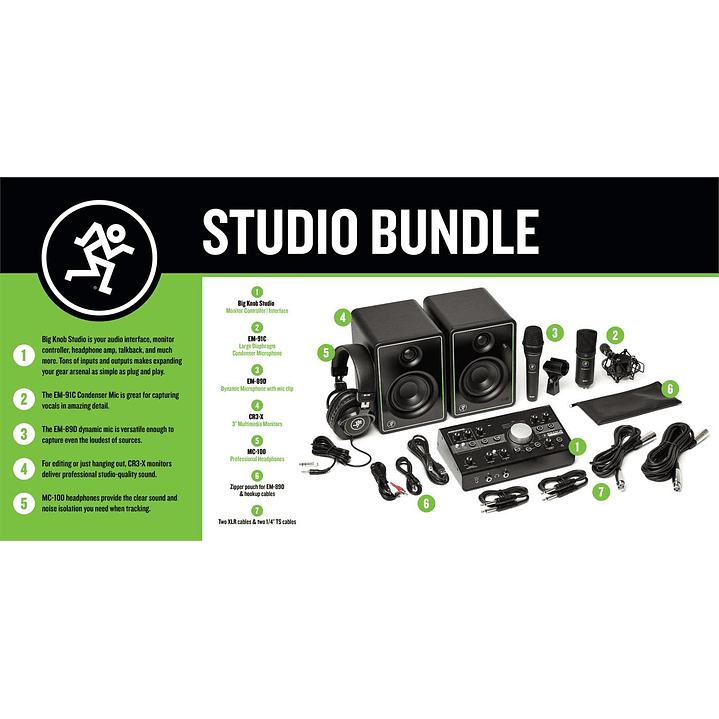 Pack Home Studio Mackie STUDIO BUNDLE 2