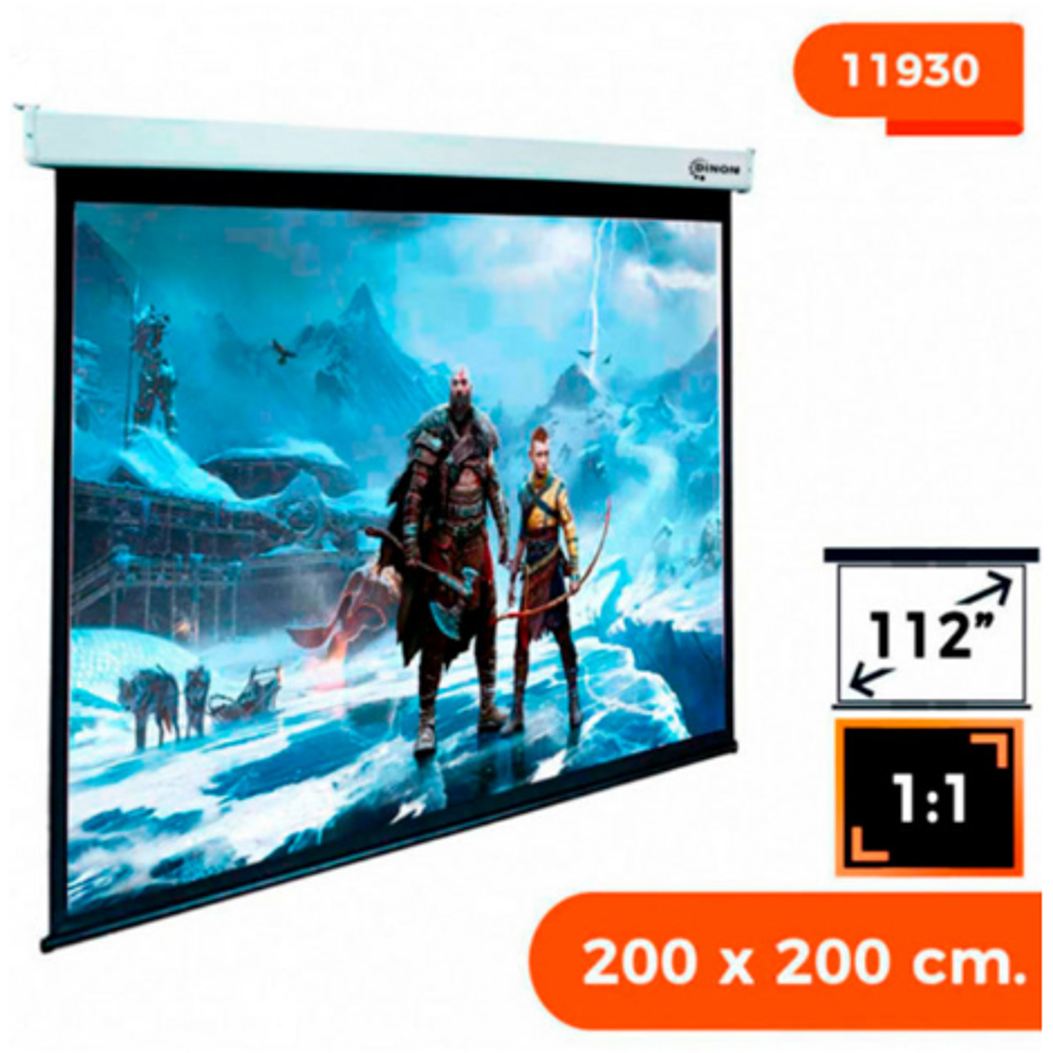 telon 112 pulgadas eléctrico 1