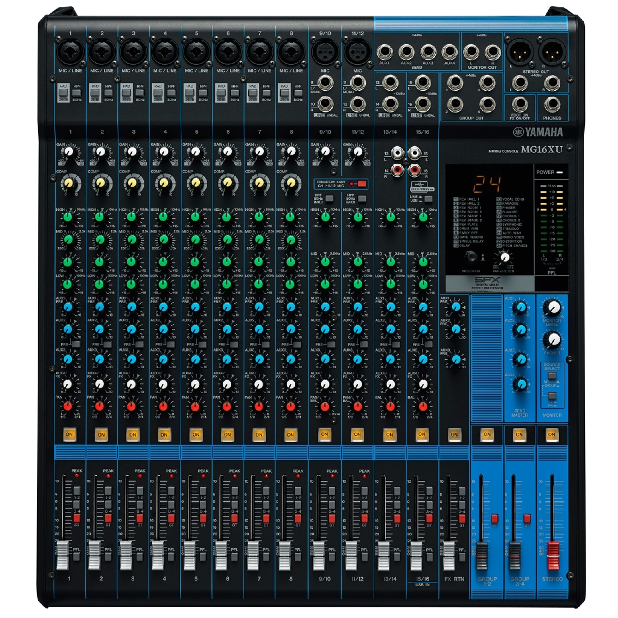 Mixer Análogo De 16 Canales Con Efectos Y USB MG16XU – Yamaha 1