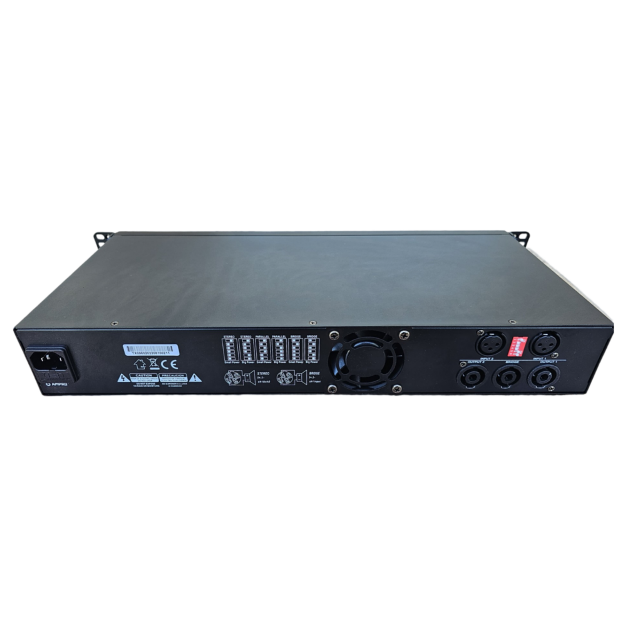 TEX-960 amplificador de clase D, 2 x 300W @ 8-ohm y 2 x 480W @ 4-ohm. 2