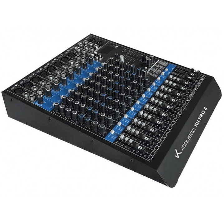 KN PRO 8 MIXER 8CH. C/FX,  INTERFACE, BLUETOOTH, USB Y MAS...K ACOUSTIC 1