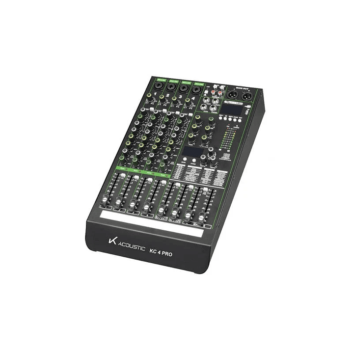 KC 4 PRO MIXER 4 CH. FX CON CASE 1