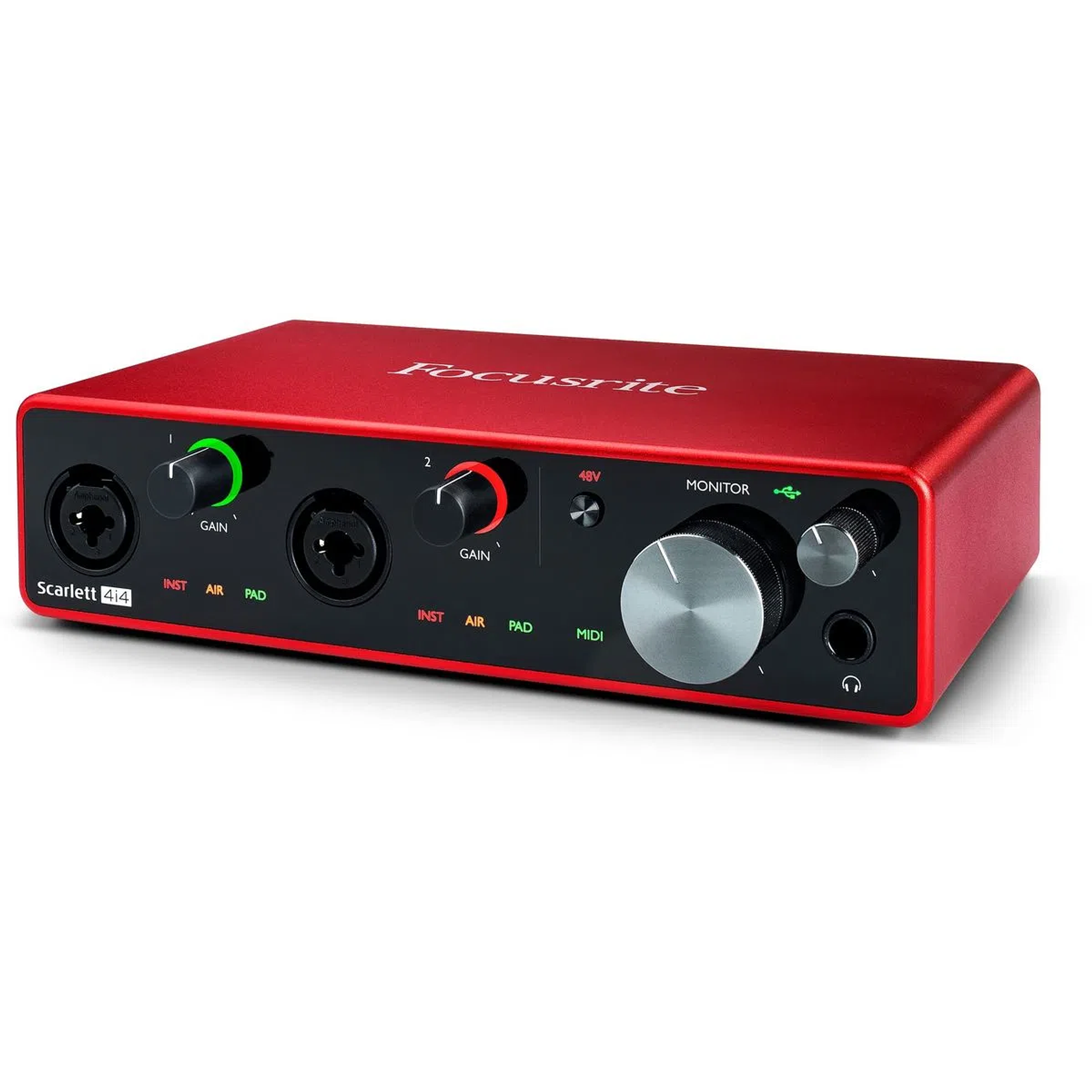 Interfaz de audio Focusrite Scarlett 4i4 de 3ra generación 1