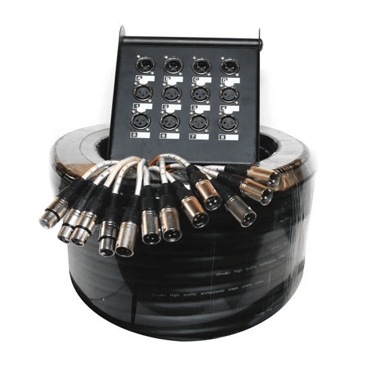 Multipar 8 canales 4 retornos de 30 mts. PRODB SC048-1230 1