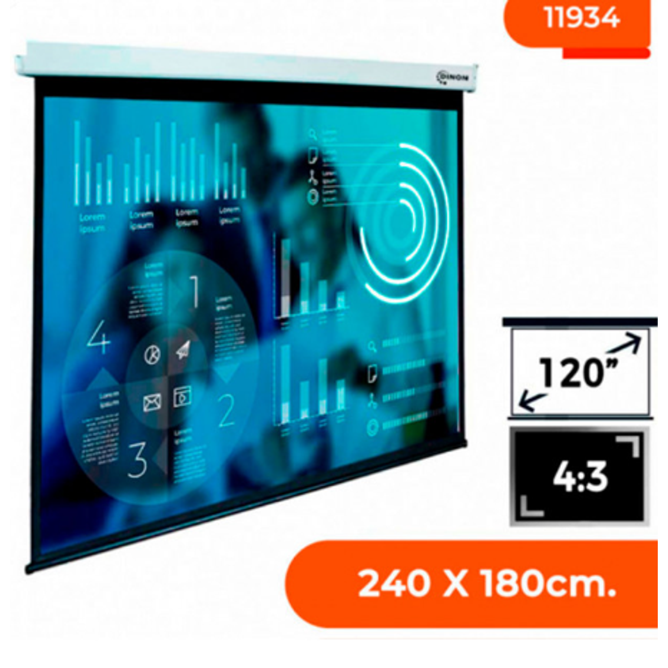 TELON ELECTRICO 120 PULGADAS BLUNET 1