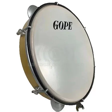 GOPE Pandeiro 10″ 7 Afinadores Parche Poroso 641 EPP