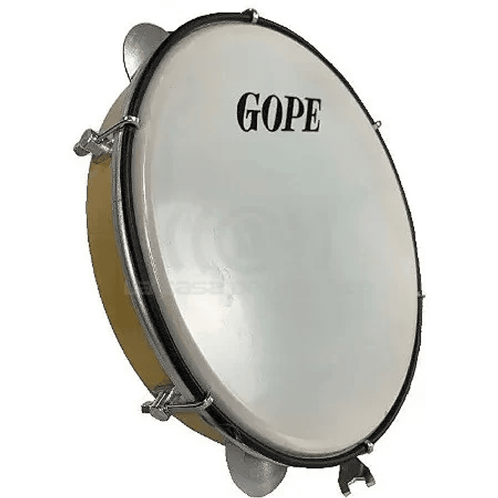 GOPE Pandeiro 10″ 7 Afinadores Parche Poroso 641 EPP 1