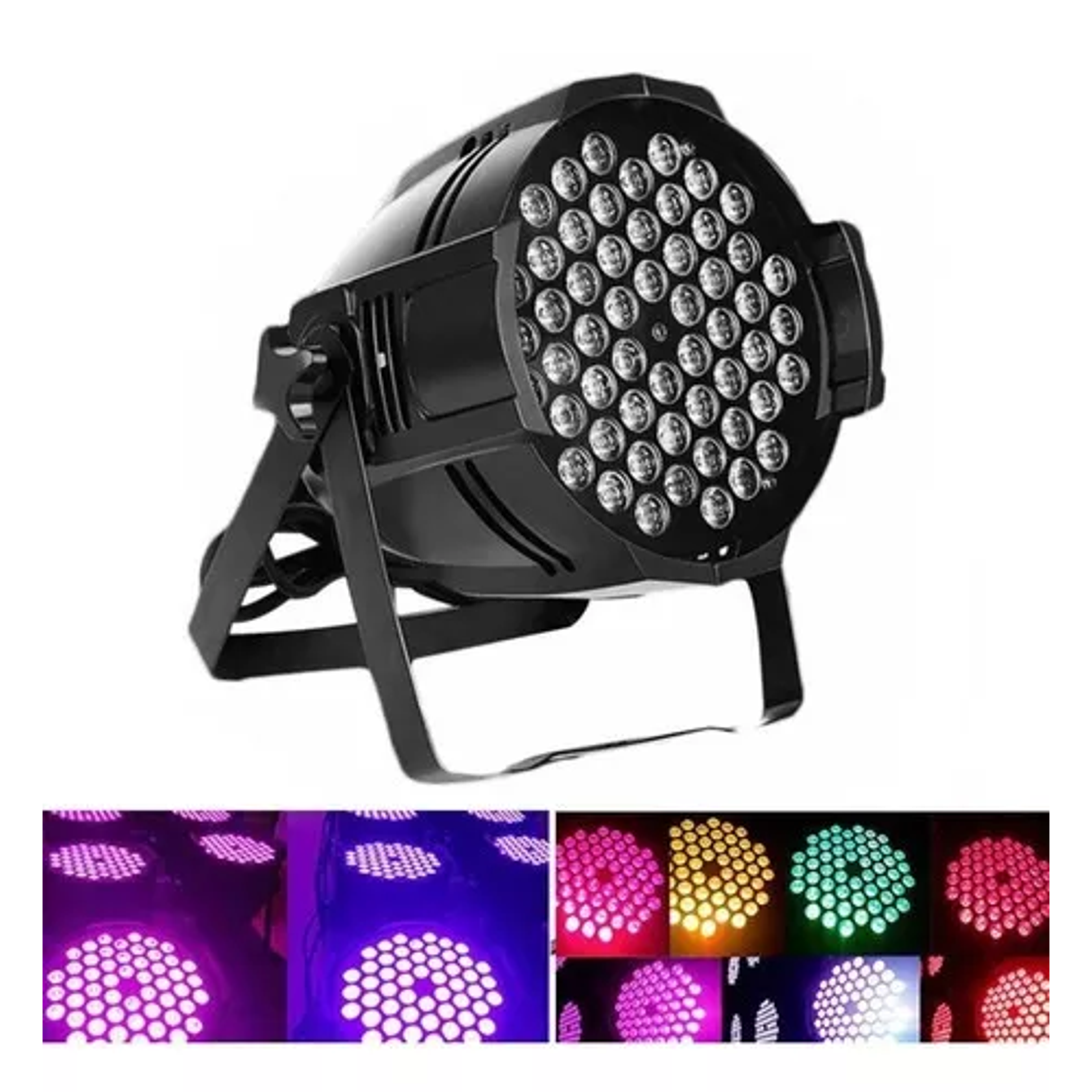 Luces Rgb Full Color Par De Aluminio Disco 54 Luces 1