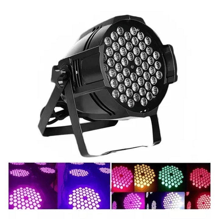 Luces Rgb Full Color Par De Aluminio Disco 54 Luces 1