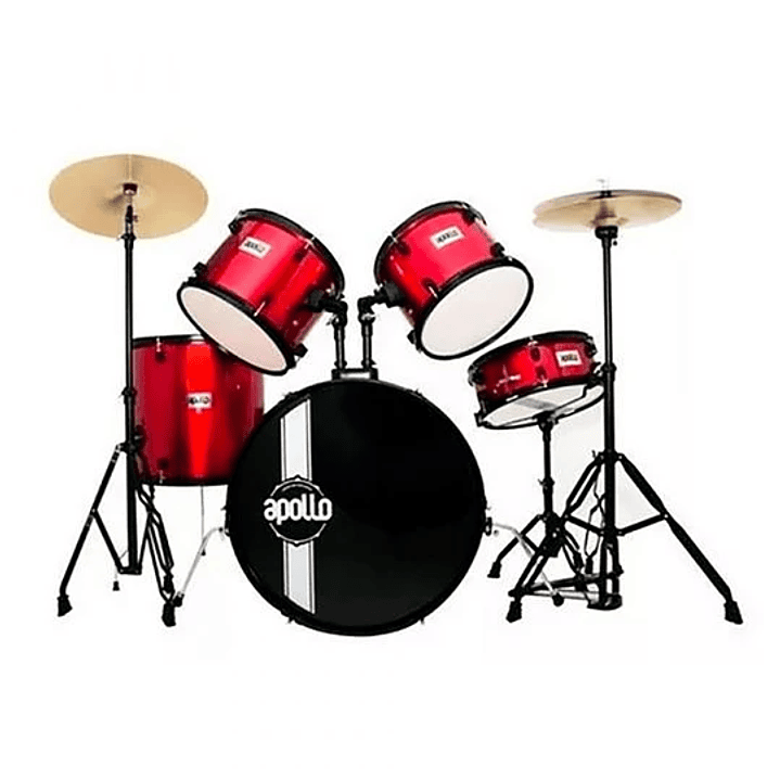 Batería Acústica Para Niño Apollo ENBI5, Roja 1