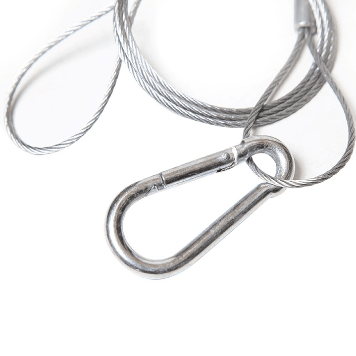 PIOLA ACERO DE 75cm CON MOSQUETON AMPRO APA-004S 1