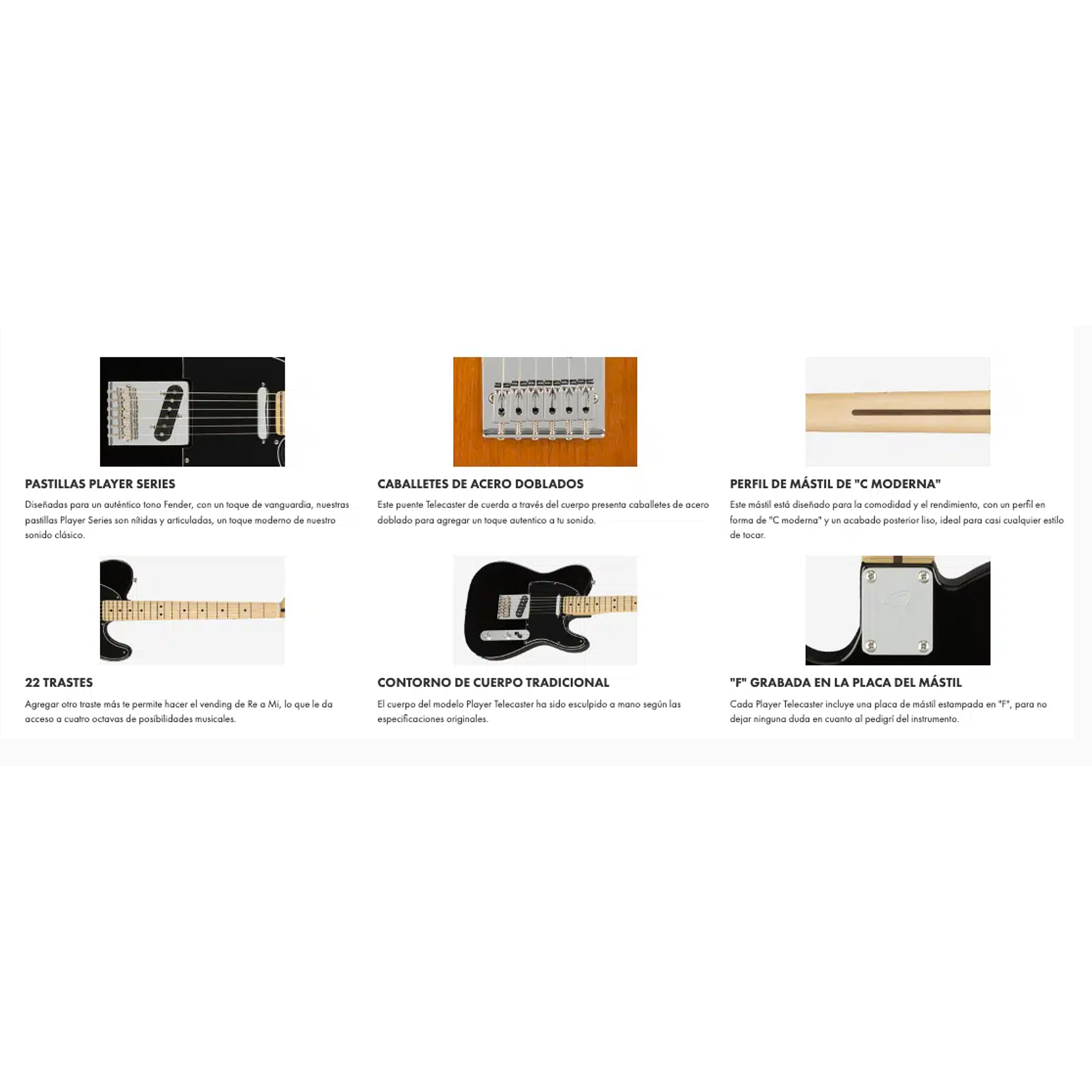 Guitarra Eléctrica Player Telecaster Maple Polar White – Fender 4