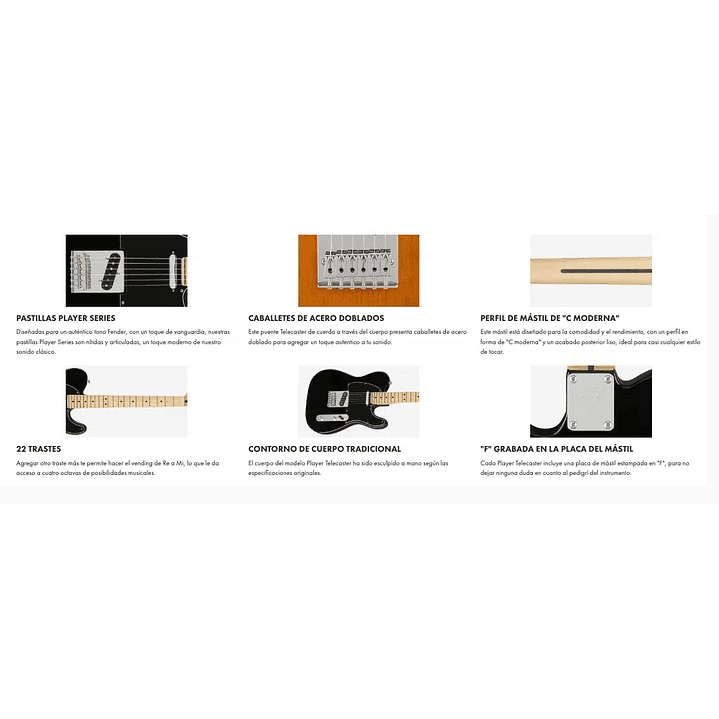 Guitarra Eléctrica Player Telecaster Maple Polar White – Fender 4