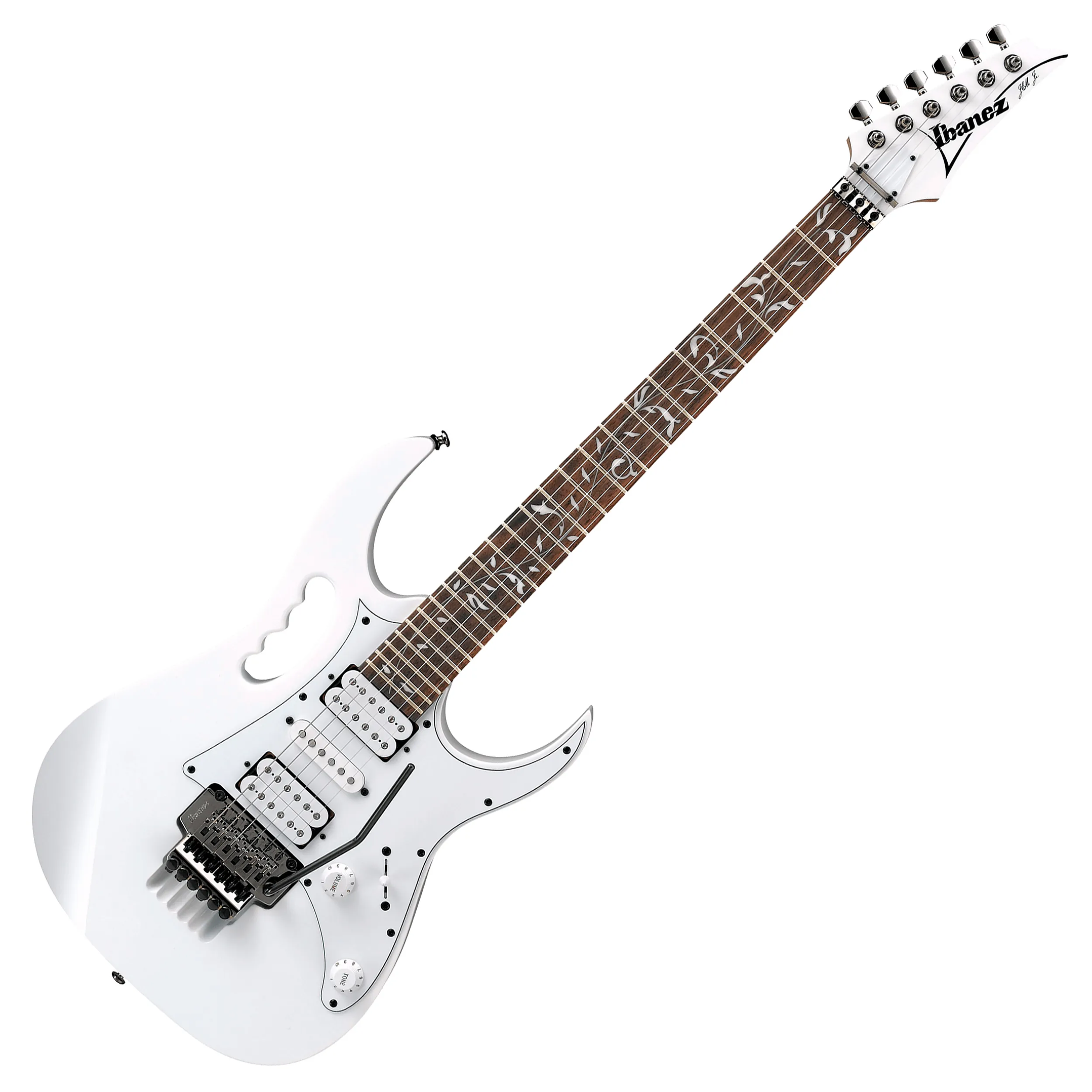 Guitarra eléctrica Ibanez JEMJR Signature Steve Vai - White 1